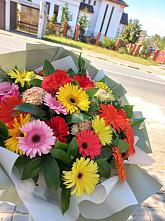 Букет цветов из:  Герберы #REPLACE_PRED# Митькино